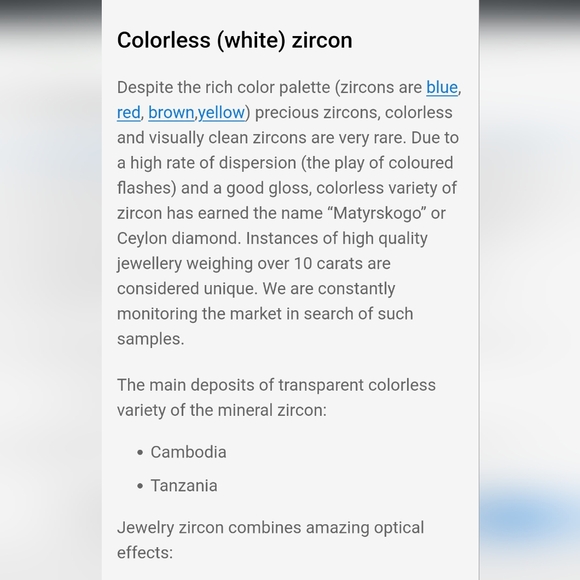 Gorgeous 6 Carat White Zircon - Picture 16 of 17